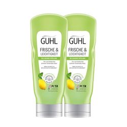 Guhl Balsamo fresco e leggero, confezione da 2 pezzi. Contenuto: 2 x 200 ml. Tipo di capelli: grassi rapidi, normali, senza silicone, dermatologicamente confermato