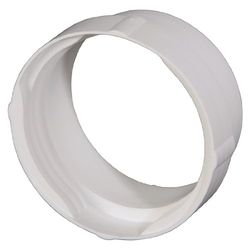 Avgasslangadapter för torktumlare (perfekt för torktumlare med 100 mm anslutning) vit