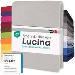 CelinaTex Lucina Påslakan, bomull, silvergrå, 180 x 200 – 200 x 200