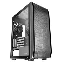 MARSGAMING MC-PRO2, Torre Profesional E-ATX, Sistema CPU Freezer, 5 Ventiladores Ultra-silenciosos y Frontal Metal-Mesh, Color Negro