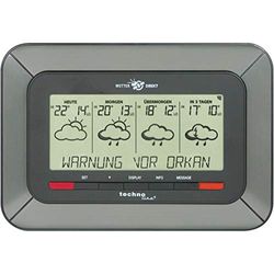 Technoline WD Gare Direct 4920 de météo émetteur y Compris, alu-Noir