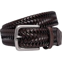 Hackett London Heren Tubulr Crd Plait BLT riem, bruin (bruin), M, Bruin (bruin), M