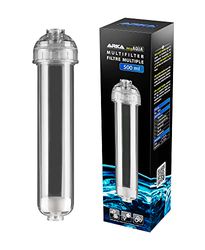 ARKA Aquatics Multifiltro de 500 ml. Ideal para Material filtrante como Resina de Cama Mixta, absorción de fosfatos, absorción de silicato, carbón Activo, zeolita, gránulos orgánicos UVM.