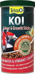 Tetra Pond Koi Sticks Colour & Growth, Comida para los koi, promueve un crecimiento sano y la resistencia, para un esplendor de color natural, lata de 1 L
