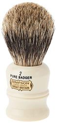 Simpsons Shaving Brushes =Pennello da Barba a Tasso – Simpsons Duke 2" Pure Badger, Tinta Unita, Estándar