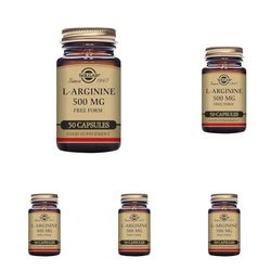 Solgar L-Arginine 500 mg Vegetable Capsules - Pack of 250 - for a Healthy Metabolism - Ideal for Athletes - Vegan and Gluten Free