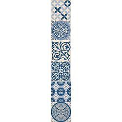 Plage 260587 Decoração autocolante azulejos, vinil, azul, 15 x 15 cm, 6 unidades