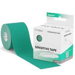KINTEX - Cinta Kinesiologica | Cinta Kinesiotape Resistente al Agua y a la Piel Sensible, 5cmx5m, Cinta para Deporte, Cintas Elásticas Fisioterapia | Venda Elástica Adhesiva (Verde)