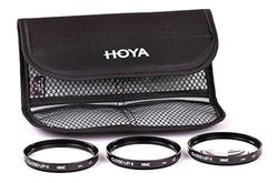 Hoya Close-up Kit - Conjunto de filtros para macro fotografia (+1, +2, +4, 67 mm) cor preta