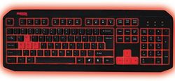 Approx Gaming APPBLIZZARD Teclado para jogar, 45 x 16 x 29, preto e vermelho