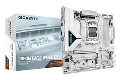 GIGABYTE B850M Eagle WIFI6E Ice Carte Mère – Processeurs AMD Ryzen série 9000, VRM numérique 8+2+2 Phases, Jusqu’à 8200 MHz DDR5 (OC), 1 x M.2 PCIe 5.0 + 1 x PCIe 4.0, Wi-FI 6E, LAN 2.5 GbEa