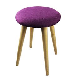 King Home s1706003 Tabouret KD, Prune, 30 x 30 x 43h