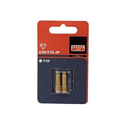 Bahco 63D/T15-2P - Embout Diamant T15 1/4 25Mm