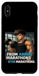 From Anime Marathons to GYM Marathons Coque pour iPhone XS Max