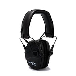 Howard Leight van Honeywell Impact Sport oorkap met doorvoerversterker voor elektronische opnamen, zwart, SNR 25 dB, audio-ingang, 1034490