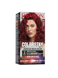 Revlon, ColorStay, Permanente haarkleuring, Langhoudende crème, 100% grijsdekking, Tot 8 weken kleur, Macadamia-olie en Murumuru-boter, N°6.6 Intense Red