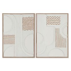 Home ESPRIT Tableau Abstrait Urbain 50 x 4 x 70 cm (2 unités)
