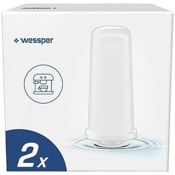 Wessper Lot de 2 cartouches de filtre à eau pour machines à café, filtre à eau, cartouches filtrantes compatibles avec Sage Barista Touch Express SES880, SES875