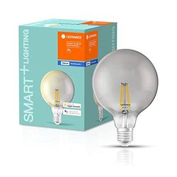 LEDVANCE LED lamp | Lampvoet: E27 | Warm wit | 2700 K | 6 W | SMART+ Filament Globe Dimmable [Energie-efficiëntieklasse A+] | 4 stuks