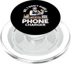 Bartender No, no Tengo un Cargador de teléfono PopSockets PopGrip para MagSafe