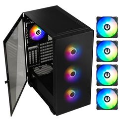 Caja para PC de Torre Mediana BitFenix Flow (Negro)