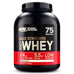 Optimum Nutrition Gold Standard Whey Muscle Building and Recovery Protein Powder With Naturally Occurring Glutamine and Amino Acids, Unflavoured, 75 Servings, 2.25kg, Packaging May Vary