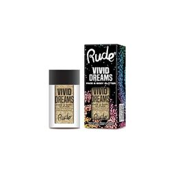 RUDE - Vivid Dreams Face & Body Glitter | Vibrant and Long-Lasting Shine | Long-Wear Glitter Formula | Express Your Unique Style, Visionary