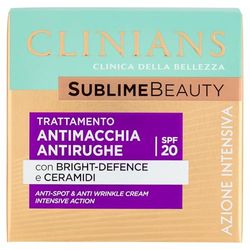 CLINIANS SUBLIME BEAUTY tratamento anti-manchas - efeito uniforme para peles maduras, com água de uva, 50 ml