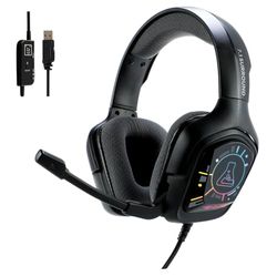 The G-Lab - Korp Cobalt 7.1 EX - Casque Gaming 7.1 Surround Sound - Micro Casque Gamer Audio Haute Qualité, Rétroéclairage RGB, Microphone Flexible, Léger & Confortable - PS5, PS4, PC - New