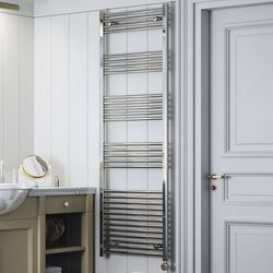 Terma Electric Towel Rail, Steel, Chrome, 1800h x 600w