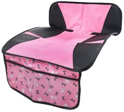 Walser Protège-siège pour Enfant, Protection de siège de Voiture pour Enfant, Ballet Doll Protège-siège pour Enfant Compatible ISOFIX Gris/Rose