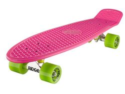 Ridge PB-27-Pink-Green Skateboard, Pink/Green, 69 cm