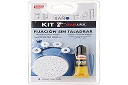 TATAY 4489901 - Kit de adesivo bases para fixação sem berbequim de armários de casa de banho Tatay