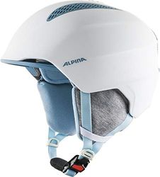 ALPINA Unisexe - Enfants, Grand JR Casque de Ski, White-SkyBlue, 54-57 cm