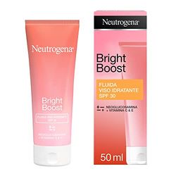 Neutrogena Bright Boost fuktgivande ansiktsvätska SPF 30, ansiktskräm SPF 30, blekande ansiktskräm med regenererande neglukosamin, anti-fläck-ansiktskräm för alla hudtyper, 50 ml (1er Pack)