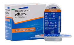 BAUSCH + LOMB - SofLens® Toric For Astigmatism - Lentes de contacto para Astigmatismo - Reemplazo Mensual - Pack de 6