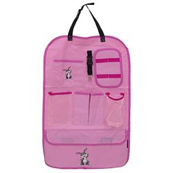 PETEX 44150122 41 x 64 cm Back Seat Organiser with Logo Pink