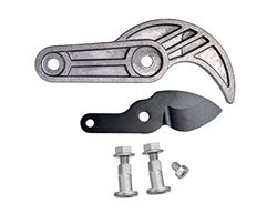 Original Fiskars Reserveblad, aambeeld en -schroeven voor de 'PowerGear'-aambeeld-takkenschaar L77, zwart/grijs, 1026292