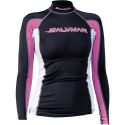 Salvimar Oasi Rash Guard Long SL Woman, Maglia Elastica Protettiva Donna Manica Lunga, in tessuto, con protezione UV (UPF) +50, tg. M
