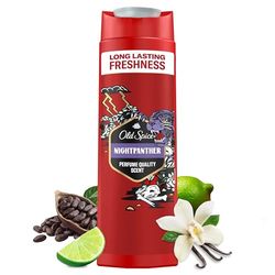 Old Spice Nightpanther Uomini Bagnoschiuma & Shampoo, 250 ml 3 in 1 Shampoo per capelli viso e corpo