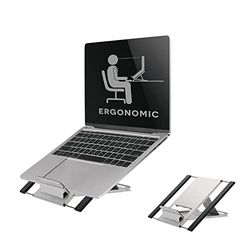 Newstar NSLS100 Portable Laptop and Tablet Desk Stand - Silver