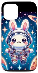 Carcasa para iPhone 14 Kawaii Bunny in Space: Cute Astronaut Bunny