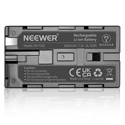 NEEWER Batteria al Litio Ricaricabile 7,2V 2600mAh in Sostituzione di Sony NP-F550/570/530, Compatibile con Sony HandyCams,altri Illuminatori LED On-Camera Video che utilizzano batterie NP-F550