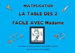 Multiplication La table des 2 Facile avec Madame 2