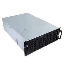 UNYKAch Serverchassi Hot Swap rackbox (Hotswap) 4U/20 fack, 2 USB, 3 x 120 mm 2 80 mm fläktar dubbel kula och kompatibel med EEB/CEB/ATX/MATX-kort