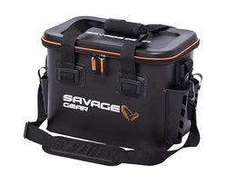 Savage Gear WPMP Borsa da barca e da banca - Borsa impermeabile multiuso in EVA, tracolla staccabile, portacanne e porta esche - Ideale per esche, scatole di attrezzi e attrezzatura da pesca 24L