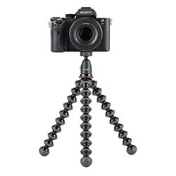 JOBY GorillaPod Kit 1K - tripé flexível compacto com rótula para câmaras compactas avançadas e CSC/sem espelho, peso até 1 kg, JB01503-BWW