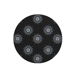 Questo Casa, Ronde digitaal bedrukte muismat, antislip onderkant, voor kantoor en thuis, diameter: 22 cm
