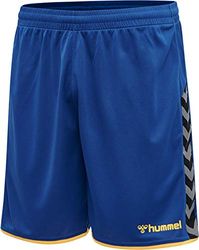 hummel hmlAUTHENTIC Poly Shorts Color: True Blue/Sports Yellow_Talla: 2XL