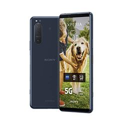 Sony Xperia 5 II - 6.1 Inch 21:9 CinemaWide™ FHD+ HDR OLED display 120Hz - Triple lens camera - 3.5 mm audio jack - Android 10 - SIM free - 8 GB RAM - 128 GB Storage - Dual SIM hybrid - 5G - Blue